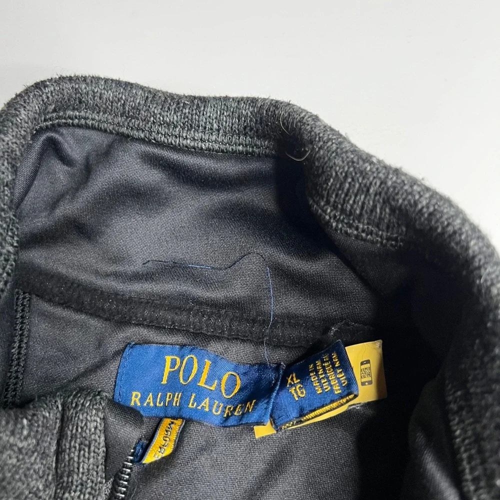 Polo Ralph Lauren Mens XL Gray Heather Quarter Zip Fleece Pullover Jacket